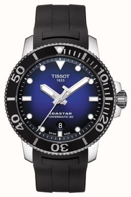 Tissot Seastar 1000 Men's Powermatic 80 Automatic Black Rubber T1204071704100