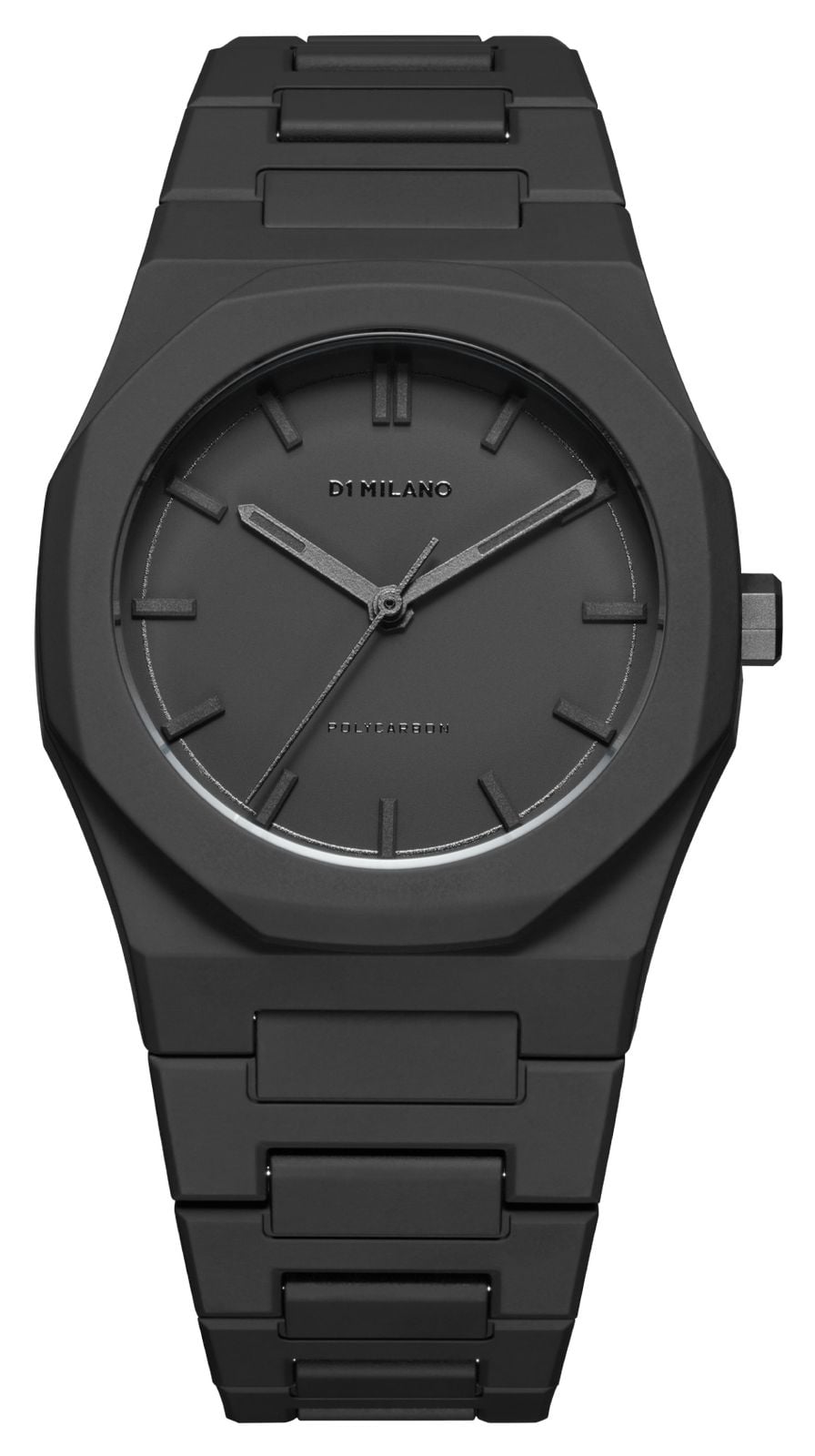D1 Milano Polycarbon Nebula 37mm Matte Black Dial  Black Watch
