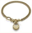 Olivia Burton Lock Heart Gold Plated Toggle Bracelet 24100632 - vista alternativa 2