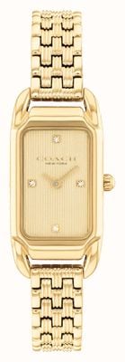 Coach Cadie (28,5 mm) cadran doré / bracelet en acier inoxydable plaqué or 14504629