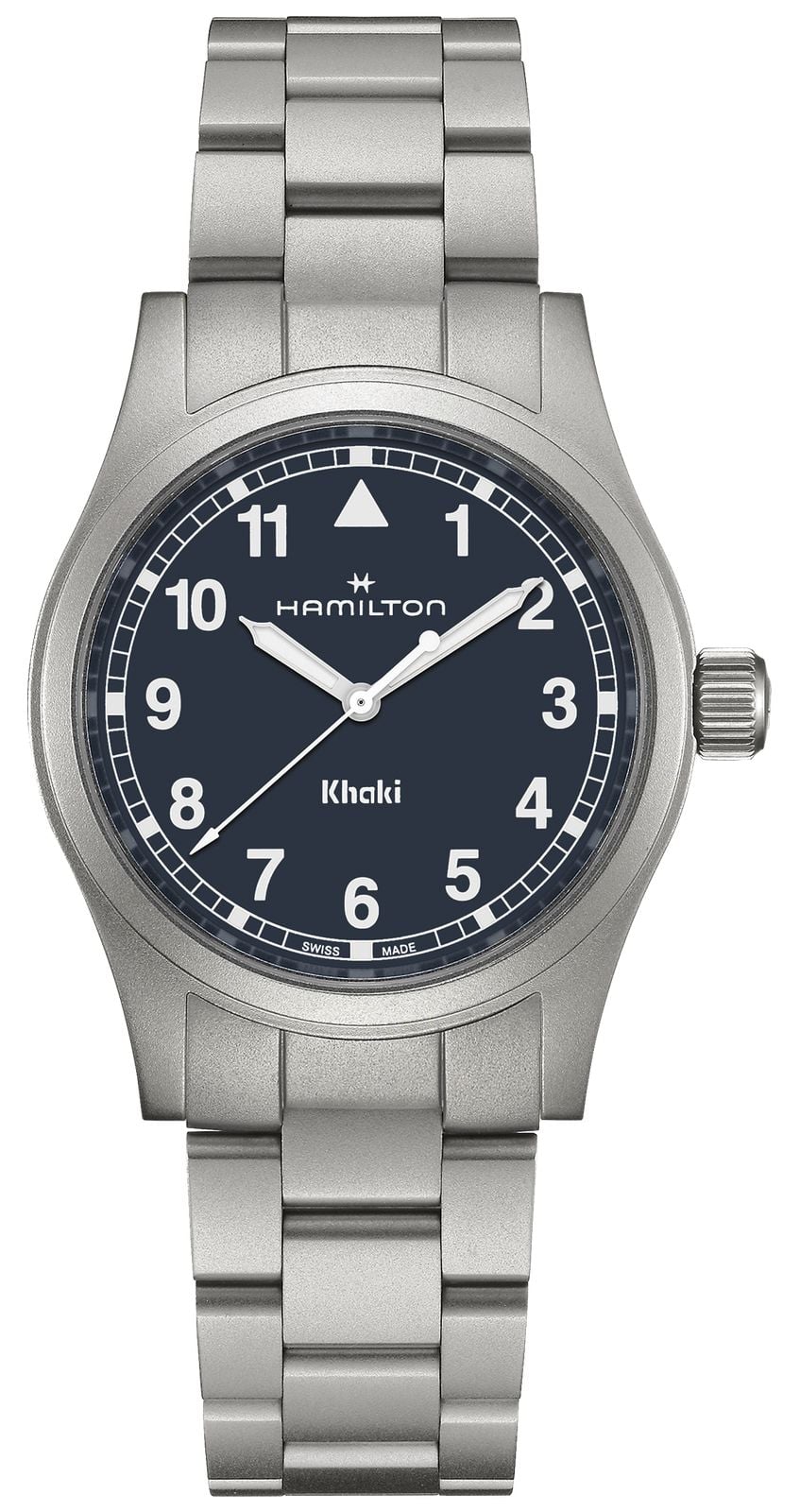 Hamilton Khaki Field Quartz (38 mm) Cadran bleu marine / montre