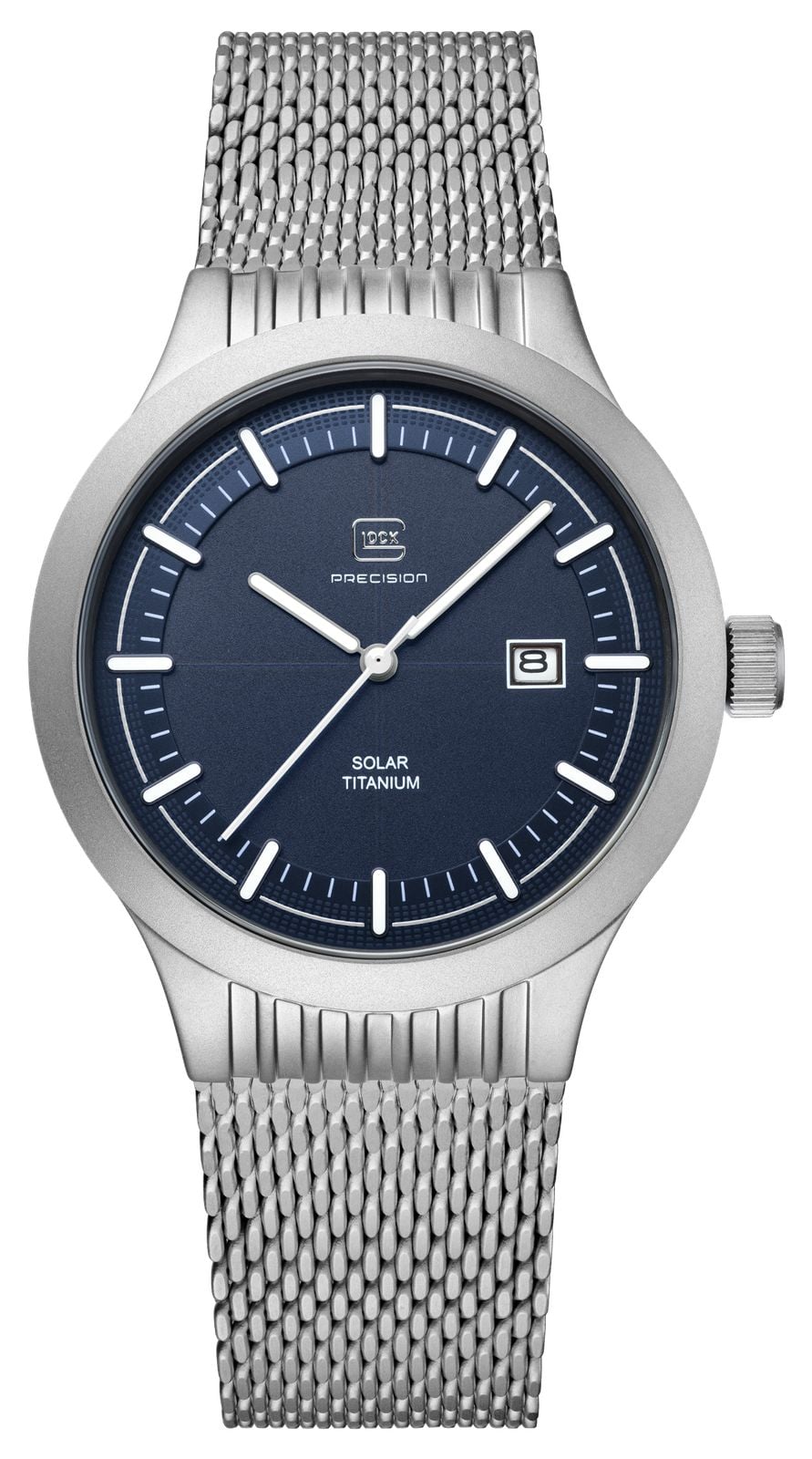 GLOCK Precision BoÃ®tier en titane solaire (40 mm), cadran montre