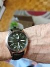 Customer picture of Seiko 5 Sports Flieger Automatic Green Dial Green Strap Watch SRPH29K1
