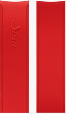 Sinn Integriertes rotes Silikonarmband – ohne Schließe BK75222292015100900A