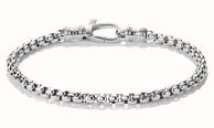 Thomas Sabo Thomas Sabo Rebel Steel Stainless Steel Box Chain Bracelet, 4.00 mm Thick, 18 cm A2250-S01-53-L18
