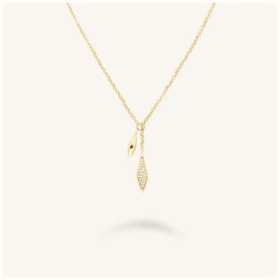 Rosefield Jewellery Pave Lariat Necklace Stainless Steel JNPLG-J1233