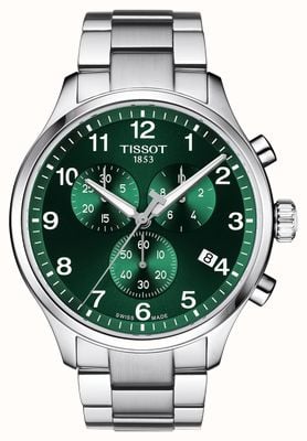 Tissot Chrono XL Classic (45mm) Green Dial / Stainless Steel T1166171109200