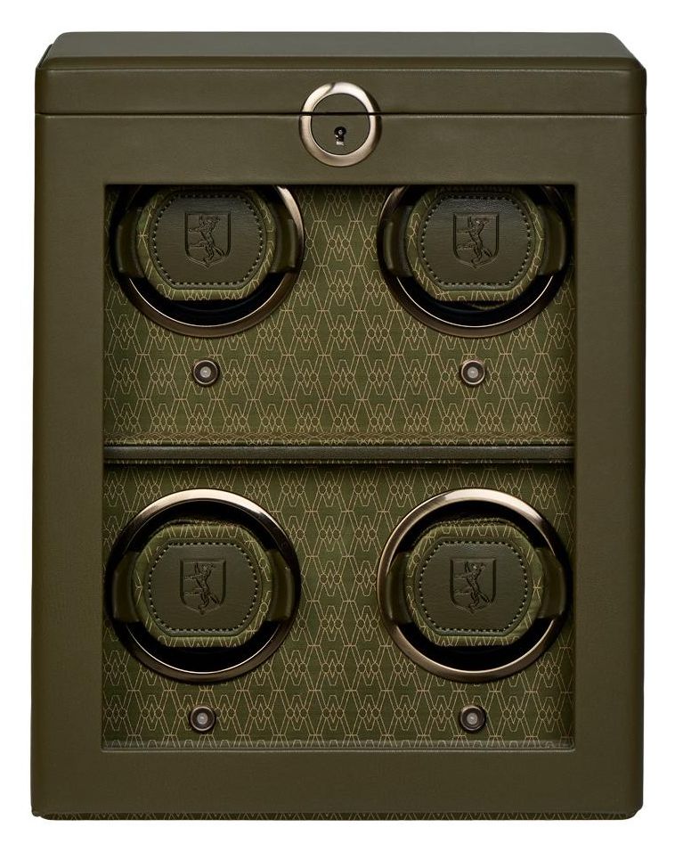 WOLF Earth 4 Piece Watch Winder In Olive 191441 Jewellery