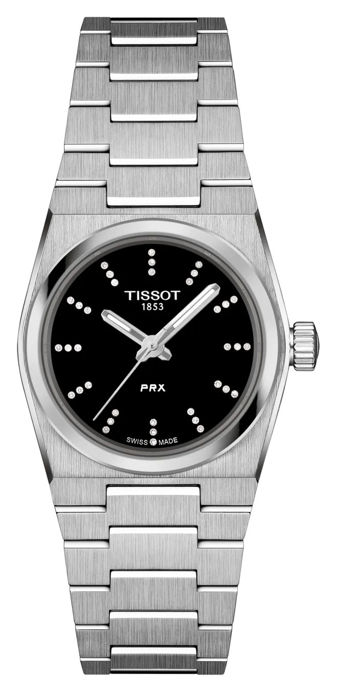 Tissot Ã  quartz Prx (25 mm), cadran noir / bracelet montre