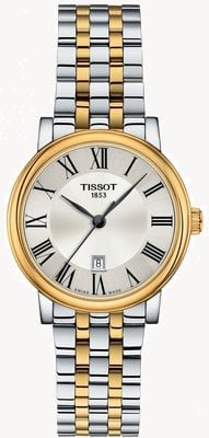 Tissot | Women's Carson | Two-Tone Stainless Steel | Silver Dial | T1222102203300