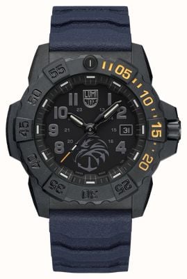 Luminox Men's Navy Seal 3580 Chronograph Black/Red With PU Strap