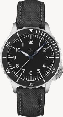 Laco Köln Automatic (41mm) Black Dial / Black Fibertech Strap 862191