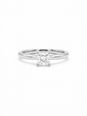 0.25ct Princess Natural Diamond Platinum Solitaire Ring ENG22071