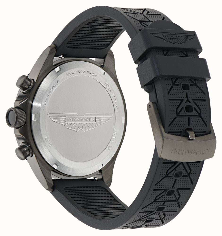 Aston Martin SPT Icon Quartz Chronograph (44mm) Black Dial / Black Silicone Strap MTIS2S606 - alternative Ansicht 4