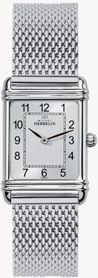 Herbelin Art-déco-Armbanduhr aus Mailänder Mesh 17478/22BM