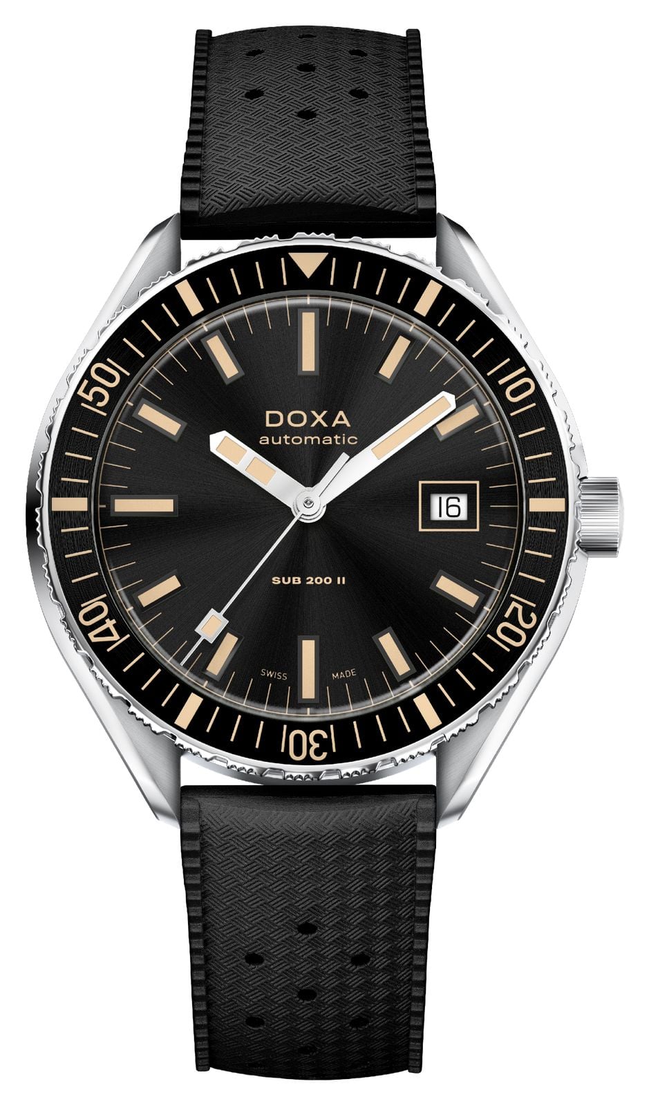 DOXA Sub 200 II Sharkhunter (44 mm) cadran noir soleillÃ© / montre
