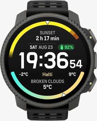 Suunto Vertical 2 Titan AMOLED Outdoor-Abenteueruhr (49 mm) ganz in Schwarz SS051208000