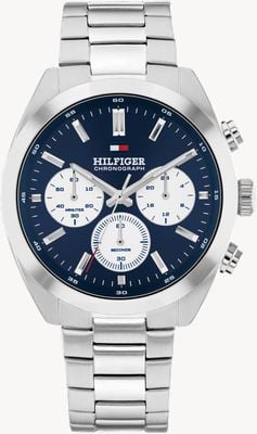 Tommy Hilfiger ハドソン クロノグラフ (40mm) ブルーダイヤル / ステンレススチールブレスレット 1710722