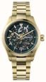 Ingersoll THE DECK Automatic (40mm) Green Skeleton Dial / Gold PVD Stainless Steel Bracelet I18402