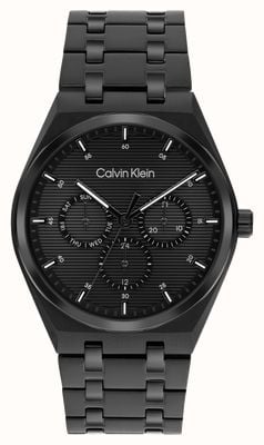 Calvin Klein Ck Motion Multifunktion (39 mm) schwarzes Zifferblatt / schwarzes PVD-Edelstahlarmband 25200522