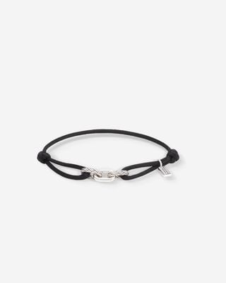 Buddha To Buddha Katja Cord Bracelet Sterling Silver Black Cord 001J051330325