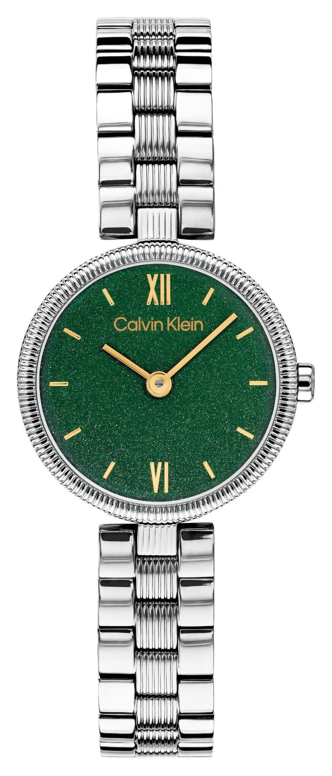 Calvin Klein Gleam (24mm) cadran vert / bracelet en acier montre