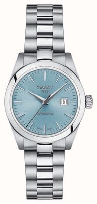 Tissot Damski zegarek t-my lady z automatyczną (29,3 mm) niebieską tarczą i bransoletą ze stali nierdzewnej T1320071135100