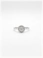 0.30ct Round Brilliant Natural Diamond Platinum Halo Ring ENG4241