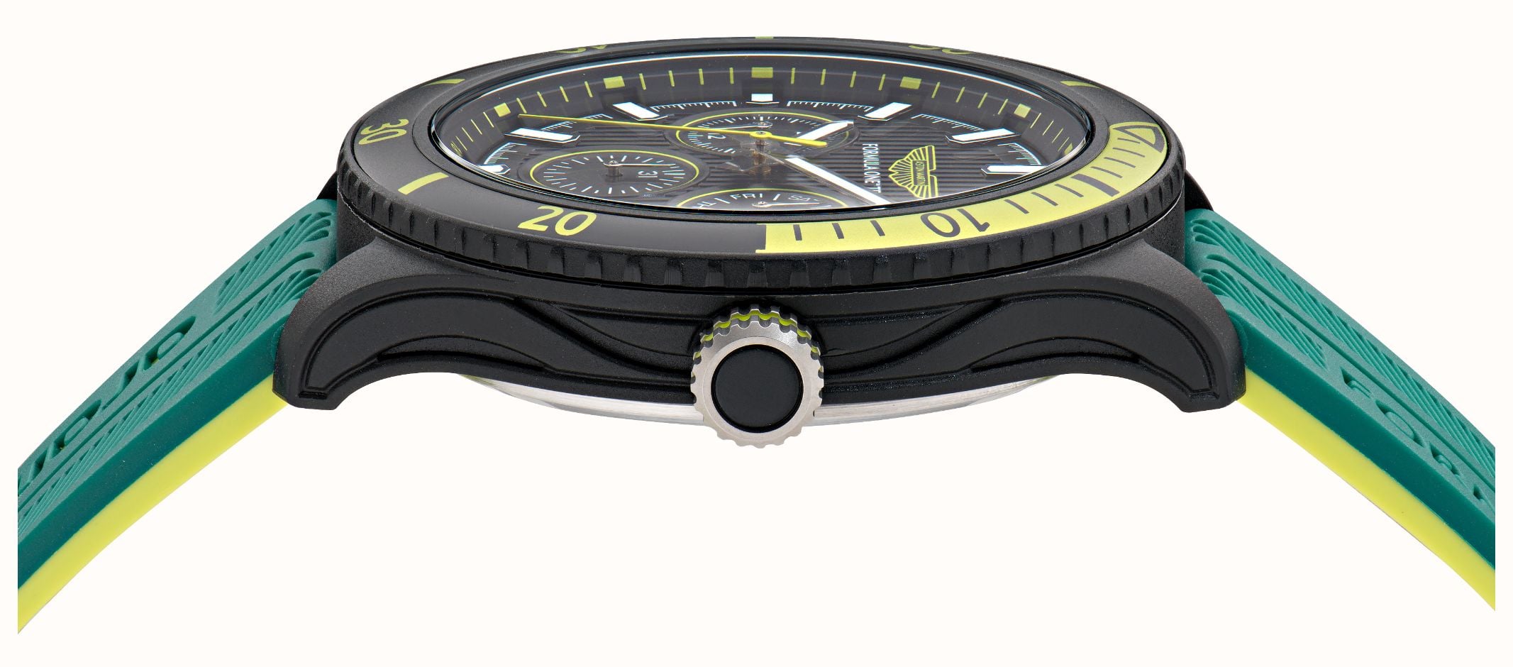Aston Martin Aramco Formula One™ Team PIT W Quartz Multifunction (46mm) Black Dial / Podium Green Silicone Strap MTFP1F501 - alternative Ansicht 3