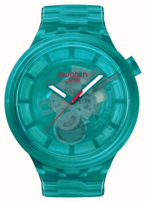 Swatch ターコイズ ジョイ (47mm) ターコイズ文字盤 / ターコイズ SB05L101 - First Class Watches™ JPN