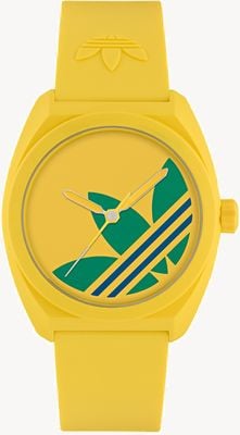 Adidas PROJECT THREE (42mm) Yellow Dial / Yellow Bio-Rubber Strap AOST26045