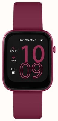 Reflex Active 系列 12 多功能智能手表（38 毫米）数字表盘/浆果红硅胶 RA12-2158