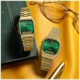 Casio Vintage AQ-230 Series (29.8mm) Green Sunray Dial / Gold PVD Stainless Steel Bracelet AQ-230GA-3AMQYES - alternate view 2