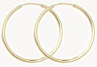 9ct Yellow Gold Women's 22MM Sleepers ES114