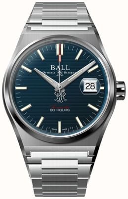 Ball Watch Company Roadmaster m perseverer (40 mm) mostrador azul marinho / pulseira de aço inoxidável NM9052C-S1C-BE