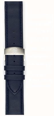 Elliot Brown Nur 22 mm großes, tintenblaues Faltarmband aus geöltem Leder für Herren STR-L06