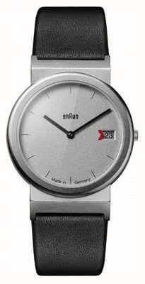 Braun Classique 1989 hommage design bracelet en cuir noir gris AW50
