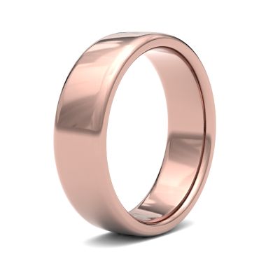 James Moore Wedding Rings | 9ct Rose Gold | 6mm | Medium | Soft Court | AG_6LMS-9R