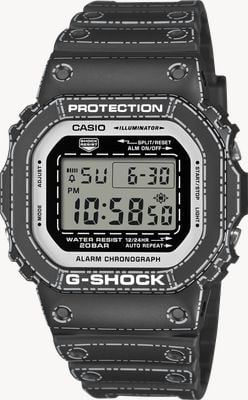 Casio G-shock serie 5600 - edizione origami (42,8 mm) display digitale positivo / cinturino in resina nera DW-5600RGM-1ER
