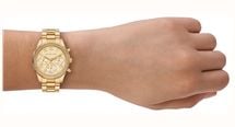 Michael Kors Michael Kors Lexington Women's Chronograph Gold Tone Dial & Gold Tone Bracelet Watch MK7672 - alternate view 4