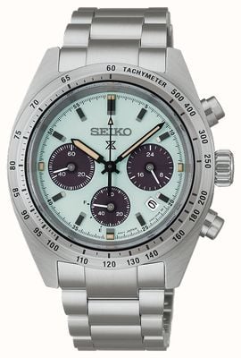 Seiko Prospex Speedtimer ‘Youngtimer’ Solar Chronograph (39mm) Mint Green Dial / Stainless Steel Bracelet SSC965P1