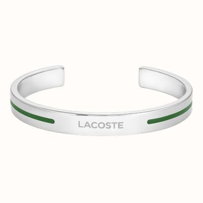 Lacoste ADVENTURER stainless steel green lacoste cuff bangle 2040526