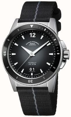 Mühle Glashütte Sportivo Big Date Automatik (42,5 mm) schwarzes Fumé-Zifferblatt / schwarzes Nylonarmband M1-52-43-200-NB