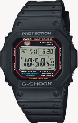 Casio G-Shock Multi Band 6 Radio Controlled Black Resin Strap Watch GW-M5610U-1ER