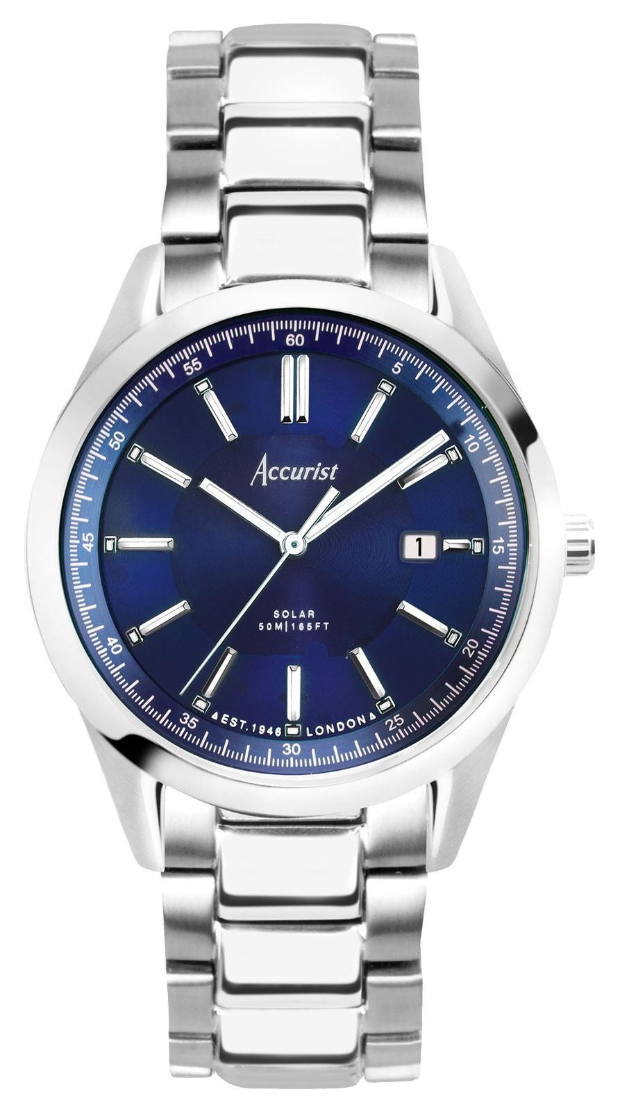 Accurist solaire quotidienne pour homme (40 mm) montre