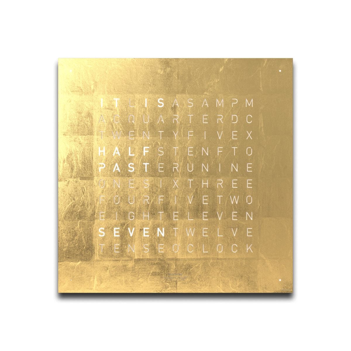 QLOCKTWO Earth 45 Ã©dition crÃ©ateur or (anglais) - laquÃ© montre