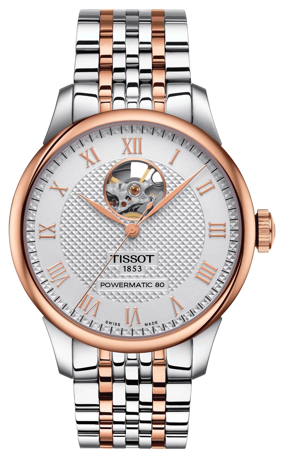 Tissot Hommes le locle | powermatic 80 | cadran coeur ouvert montre