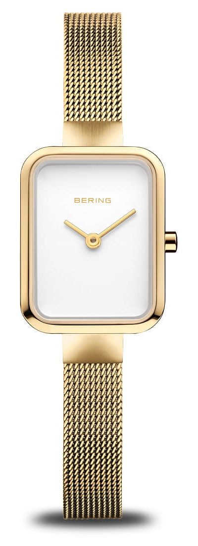 Bering Petit carrÃ© classique | cadran blanc | maille en montre