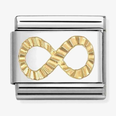 Nomination Classic Diamond Cut Infinity Charm 030149/66