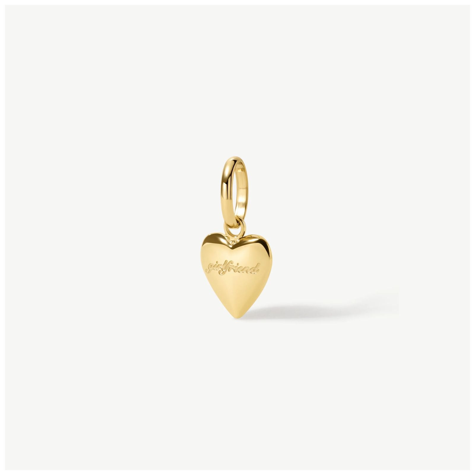 D.LOUISE Gold Tone Mini Girlfriend Heart Charm CH-64 Jewellery